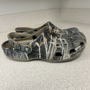 Camouflage Crocs Men's Size 9 Women's Size 11 Advantage Max 4HD Rubber Clog Shoe
